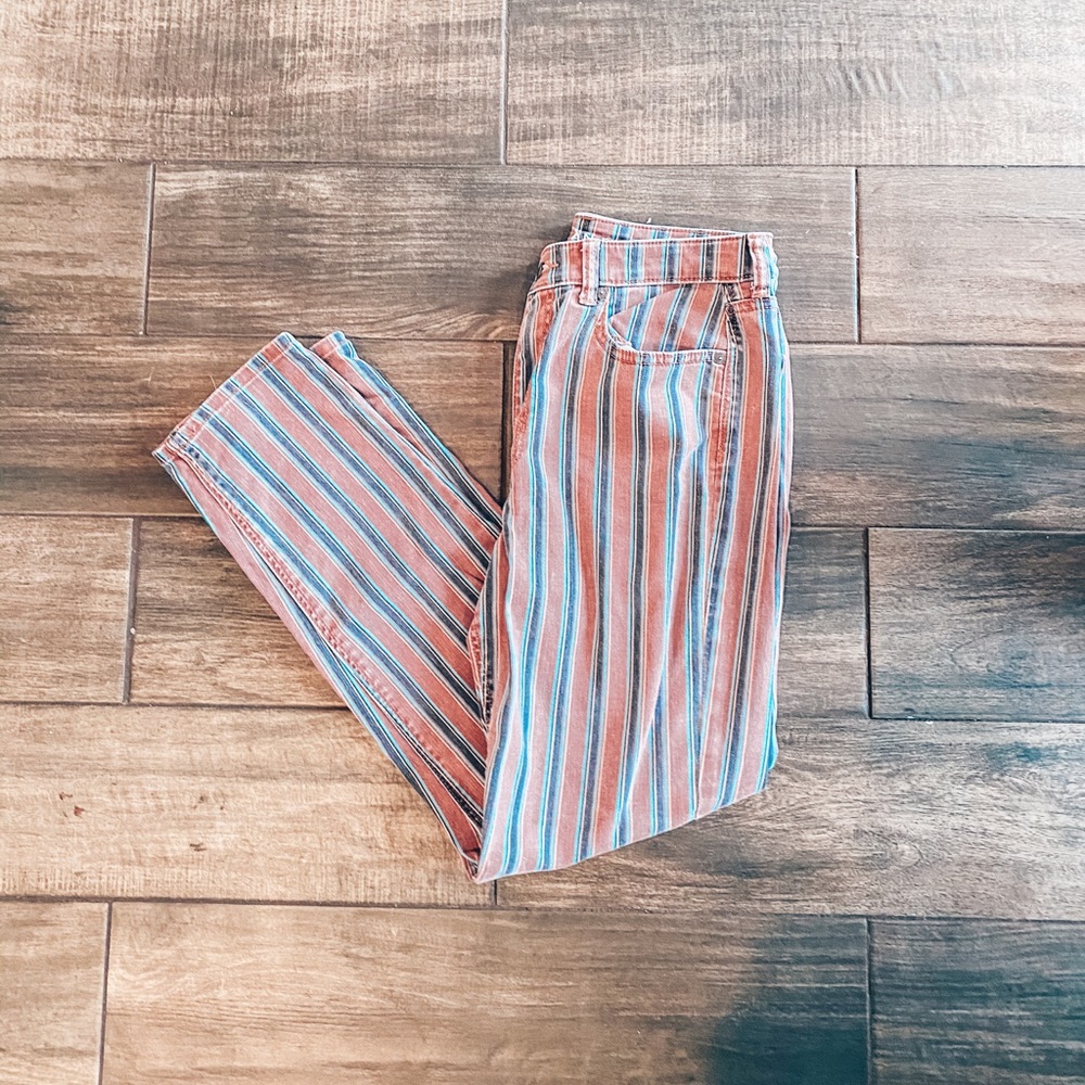 American Eagle striped jeans